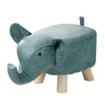 thumbnail image 2 of Ottoman Stool Shoes Changing Cute Animal Footstool for Entryway Indoor Decor blue, 2 of 8