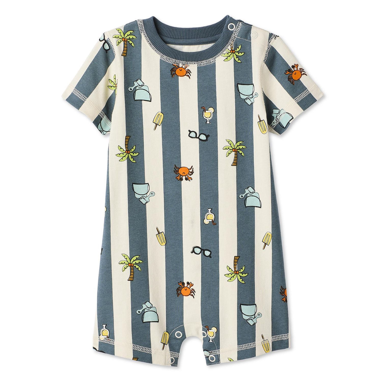George Baby Boys' Short-Sleeve Romper