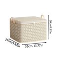thumbnail image 2 of Home Textile Storage Solutions for Living Room and Bedroom - Extra Large Wavy Grey Heavy Duty Cloth Organizer Bags for Moving Durable Capacity Blanket Bags with Handles, 2 of 4