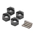 thumbnail image 3 of 4 Pieces Wheel Adapter Wheel Spacers Alloy Coupler Adapter Hub for 24 Fcx24 24 Crawler Dark Grey, 3 of 8