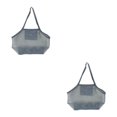 thumbnail image 2 of maskred Versatile Beach Toys Bag Durable Mesh Tote for Poolside Adventures Grey Extra Large 2Set, 2 of 6