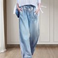 thumbnail image 2 of Spring And Autumn Straight Pants Washed Light Colored Loose Jeans Street Pants, 2 of 4