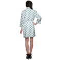 thumbnail image 4 of Moomaya Short Robe For Women Plus Size Printed Cotton Robe Lightweight Nightwear, 4 of 6