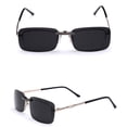 thumbnail image 4 of Lot de 2 Lunettes de Soleil à Lentille Polarisée 400 à Pince Relevable en Verre pour Conduite, 4 of 8
