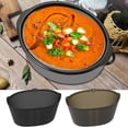 thumbnail image 4 of YOPTOP 2PCS Silicone Slow Cooker Liners Fit 6-7 Quarts Oval Pot Reusable Leakproof Slow Cooker Divider Liner Heat Resistant Slow Cooker Divider Cooking Liner with Handles for Kitchen Oval or  Po, 4 of 10