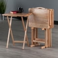thumbnail image 2 of Winsome Alex 5-Pc Snack Table Set, Natural, 2 of 5
