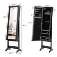 thumbnail image 3 of Costway Armoire à Bijoux Miroir Organisateur Boîte de Rangement avec Support Cadeau de Noël, 3 of 10