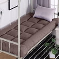 thumbnail image 2 of Coffee Fiber Mattress Topper Foldable Mattress Pad Soft Bed Mattress Cover Washable Non-Slip Mattress Protector For Student Bed Guest Bed 90X200 Cm 35.4X78.7 Inch 3.31 Lbs, 2 of 6