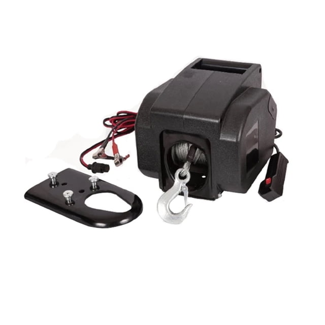 2000lb--3000lb 12V 24V Portable Electric Winch Car Truck Auto Bar Trailer Hand Tool Puller Steel Wire Rope