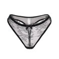 thumbnail image 4 of Varsbaby Unlined Balconette Demi-Cup Underwire Lace Bra and Thongs, 4 of 5
