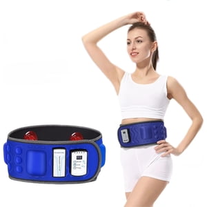 LAICAIW Massage Slimming Ceinture, Massage électronique haute vibration sans fil pour la taille, Belly, Abdomen, Hip, Back, avec 36 Modes et vibrations 2 Lampe rouge chauffée, améliorer la circulation sanguine et brûler la calorie