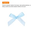 thumbnail image 4 of Unique Bargains 100Pcs Mini Ribbon Bow 1.8 inch Mini Fabric Satin Ribbon Flower Bows Light Blue, 4 of 7