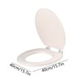 thumbnail image 3 of RXIRUCGD Toilet Seat Durables Round Toilet Seat Soft Comfort With Quick Release And Quick Attach Plastic Toilet Seat With Soft Close Never Loosen Easy Install And Clean, 3 of 9