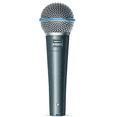 thumbnail image 2 of Refurbished Shure BETA58A Wired Vocal Microphone, Professional-Grade Audio, Durable Construction, Tailored Frequency Response, 2 of 3