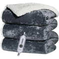 thumbnail image 1 of JoanKaren Electric Heated Throw Blanket,Soft Velvet 50"x60" Heating Blanket，4 Heat Levels & 4H Auto Off,Grey, 1 of 9
