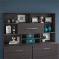 thumbnail image 2 of Pemberly Row Modern 72W Desk Hutch in Storm Gray - Engineered Wood, 2 of 7