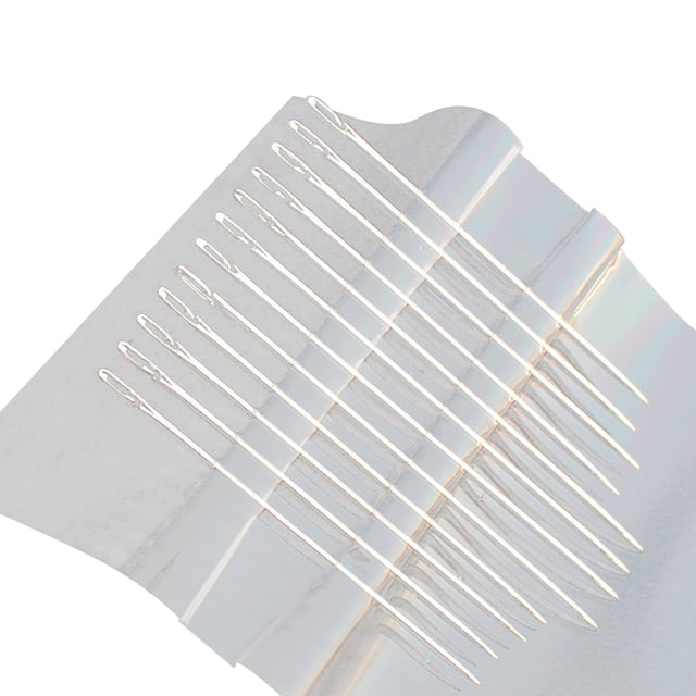 Opolski 1 Set Stitching Needle Anti-deform Comfortable Grip Portable Hand Blind Needle for Women