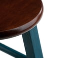 thumbnail image 3 of Winsome Ivy 29" bar Stool Rustic Teal w/ Walnut Seat, 3 of 5