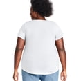 thumbnail image 3 of George Women's Plus V-Neckline Tee, 3 of 6