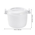 thumbnail image 2 of SKISUNO Multi-functional Rice Maker Food Grade Plastic Steam Food 1 PCS, 2 of 7
