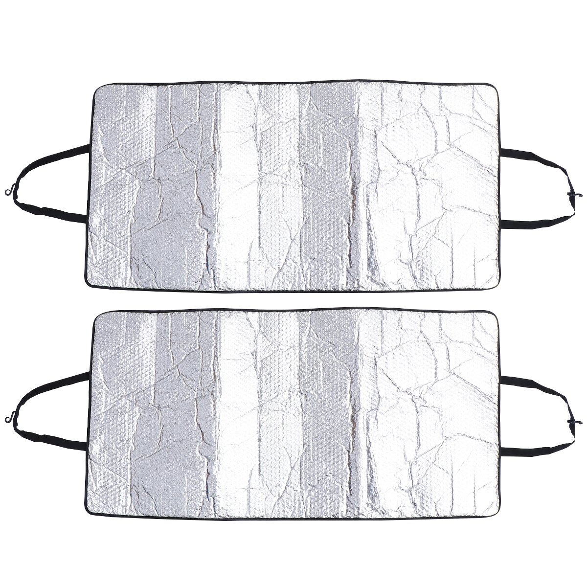 2pcs Air Conditioner Outer Machine Cover Waterproof Aluminum Foil Insulation Film Outdoor AC Protector Shield