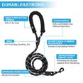 thumbnail image 2 of Unique Bargains Double Dog Leash Hands-Free Dual Dog Leash with Comfortable Padded Handle Double Leash for Two Dogs Adjustable Length 1 Set Black, 2 of 7