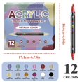 thumbnail image 4 of TIELUTT Tip Acrylic Markers with Flexible Fine and Broad Chisel Nibs for Artists and DIY Coloring Pencils for Kids Ages 4-8 Color Pencils for Adult Coloring Book Wall Spray Clues Backpack Canvas Shoe, 4 of 6