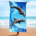 thumbnail image 4 of TopLLC Beach Towel Microfiber Beach Towel Super Lightweight Colorful Bath Towel Sandproof Beach Blanket Multi-Purpose Towel For Travel Swimming Pool 28x55 Inch on Clearance, 4 of 5