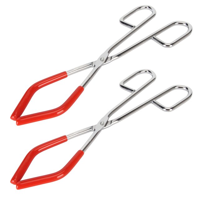 Pinces à Bécher, Pinces à Bécher Chimiques 2 Pcs Acier Forte Adhérence pour Ustensiles de Laboratoire
