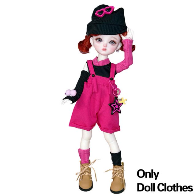 Vêtements de Poupée 30cm, Ensemble de Tenue de Poupée BJD Multistyles Dessin Animé 1/6, Cadeau Robe Mini Poupée DIY pour N0U6