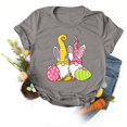 thumbnail image 4 of Shorts pour Femmes Décontractés Shorts Décontractés pour Femmes Amples à Col Rond Manches Courtes Haut Blouse T-Shirt à Imprimé de Lettres, 4 of 4