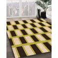 thumbnail image 3 of Ahgly Company Tapis d'Intérieur Rectangulaires de Style Transitionnel Lavables à la Machine, Jaune Moutarde, 7 Pieds x 9 Pieds, 3 of 7