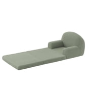 GloryStar 2-in-1 Kids Sofa Chair – Convertible Toddler Couch & Lounger, Fold Out Teddy Fleece Children's Sofa Bed for Playroom, Bedroom, Nursery
