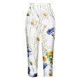 thumbnail image 3 of Birdeem Pantalon Court d'Été Décontracté pour Femme à Taille Élastique Imprimé, 3 of 5