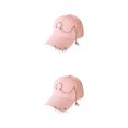 thumbnail image 3 of Transemion Classic Baseball Cap With Ring Decoration For Elegant Touch Ring Baseball Cotton Hat Match Style Quick-drying Beach Ring Pink 2Set, 3 of 6