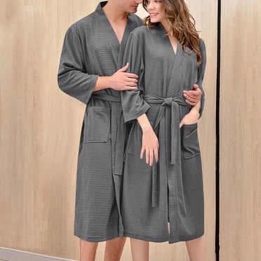 HAiming Robes for Women Casual Long Sleeve Belted Pajamas Spa Bathrobe Fall Winter Long Soft Sleepwear Nightgowns
