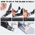 thumbnail image 2 of Black Premium Adjustable Stainless Steel Artificial Acrylic Fake False Nail Tip Clipper Cutter Trimmer Manicure Pedicure Sharp Blade Clip Tool For Salon Home Nail Art Beauty Design DIY, 2 of 5