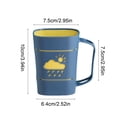 thumbnail image 3 of Sentmoon Toothbrush Cup Mouthwash Cups Bathroom Mouthwash Cup Cute Couple Toothbrush Cup Rain Pattern Handle Plastic Drinking Cup Water Cup for Home Bathroom, 3 of 9