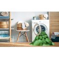 thumbnail image 2 of Ahgly Tapis Rond Lavable en Machine Intérieur Transitionnel Vert, 3 Pieds Rond, 2 of 7