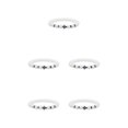 thumbnail image 1 of Baohd Fashionable And Comfortable Beaded Bracelets. Easy Matching For Any Style Beaded Cross Bracelets Stone Beads Bracelets porcelain white 5Set, 1 of 6