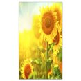 thumbnail image 2 of Bright Sunflowers Blooming on Field - Large Animal Canvas Art Print, 2 of 3