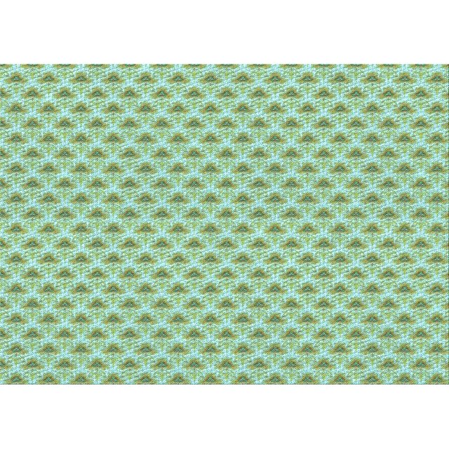 Ahgly Company Tapis Rectangulaire Lavable en Machine Intérieur Vert Transitionnel, 2 Pieds x 5 Pieds