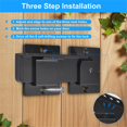 thumbnail image 5 of Flip Gate Latch Lock, Adjustable Flip Gate Latch Lock with 3 Padlock Hole, Heavy Duty Aluminum Alloy Door Latch, 5 of 5