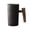C, variant on Ceramic Coffee Mug,Earth Mugs Hand Made Ceramic Coffee Mug Retro Stoneware with Wooden Handle 201-300Ml Capacity Family and Ideal for Office and Home,The Office Mug,Unique Coffee Mugs