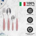 thumbnail image 4 of ARIMI Nilu Ensemble de Coutellerie Italienne en Acier Inoxydable 24 Pcs - Service pour 6 - Poignée Rose, 4 of 4