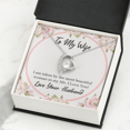 thumbnail image 4 of To My Wife Taken by The Most Beautiful Woman Forever Necklace w Message Card, 4 of 7