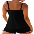 thumbnail image 2 of Women Plus Size Tankini Swimsuits Two Piece Swim Top Shorts Tummy Control Bathing Suits Swimwear, 2 of 7