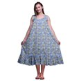 thumbnail image 1 of Bimba Chemises de Nuit en Coton Imprimées Colorées Lavande Bleu Papillons pour Femmes Robe Sans Manches Tenue de Nuit Robe Maxi Petit, 1 of 6