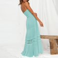 thumbnail image 5 of Cathalem 2024 Robe d'Été Décontractée pour Femme à Manches Courtes, Côtelée, Enseignante, Église, Modeste, Tenue de Bureau Décontractée, Tenue de Travail, Robe Midi, Bleu Pâle L, 5 of 5