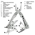 thumbnail image 2 of Stainless Steel EDC Multi Tool for Survival and Everyday Carry, 2 of 13